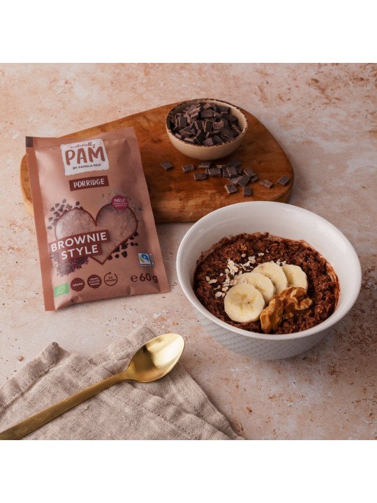 Avižinė košė Naturally Pam Porridge Brownie Style