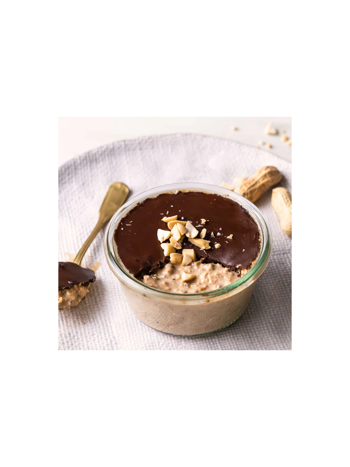 Baltyminė avižinė košė su žemės riešutais Naturally Pam Protein Porridge Peanut