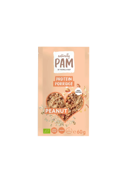 Baltyminė avižinė košė su žemės riešutais Naturally Pam Protein Porridge Peanut