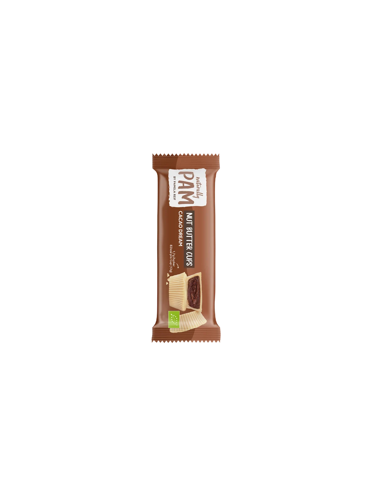 Saldainiai su riešutų ir kakavos kremu Naturally Pam Nut Butter Cups Cacao Dream