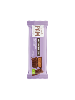 Šokoladiniai saldainiai su migdolų kremu Naturally Pam Nut Butter Cups Caramelized Almonds