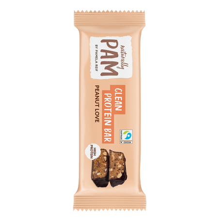 Baltyminis batonėlis su žemės riešutais Naturally Pam Clean Protein Bar