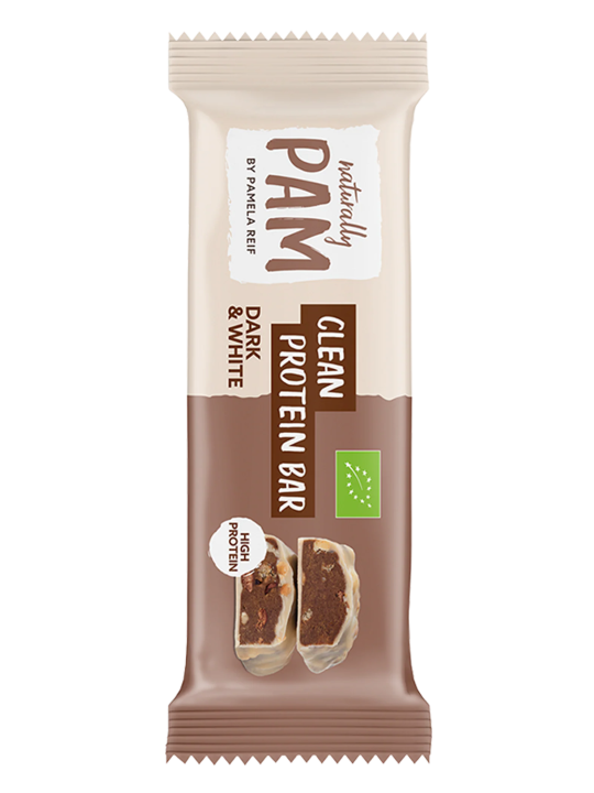 Baltyminis batonėlis su kakava ir migdolais Naturally Pam Clean Protein