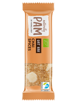 Avižų batonėlis su chai prieskoniais Naturally Pam Oat Bar