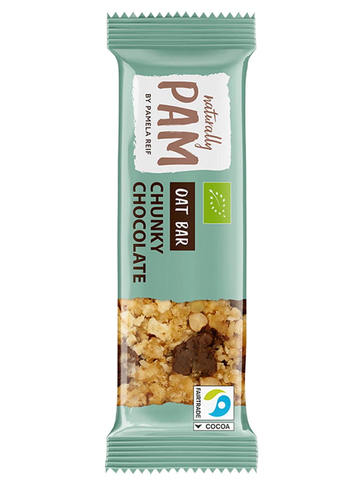 Avižų batonėlis su šokolado gabalėliais Naturally Pam Oat Bar