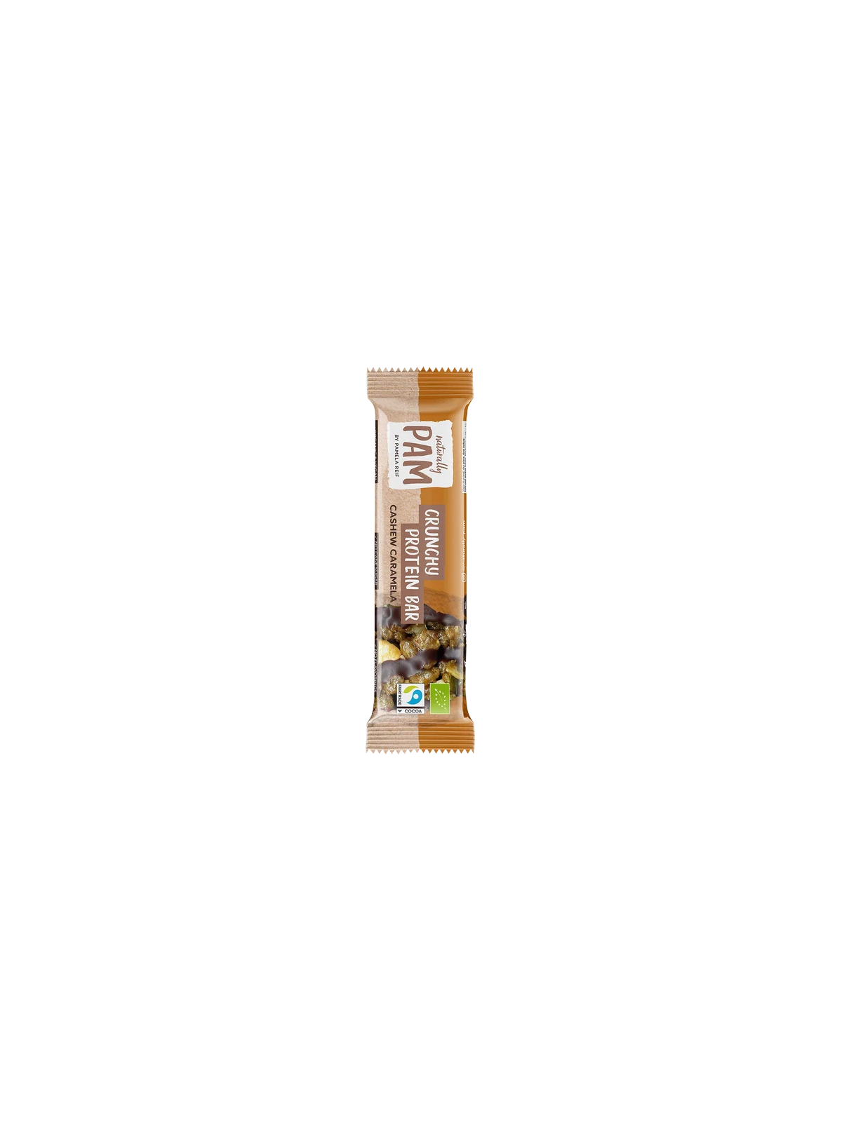 Traškus baltyminis batonėlis su anakardžiais Naturally Pam Crunchy Protein Bar