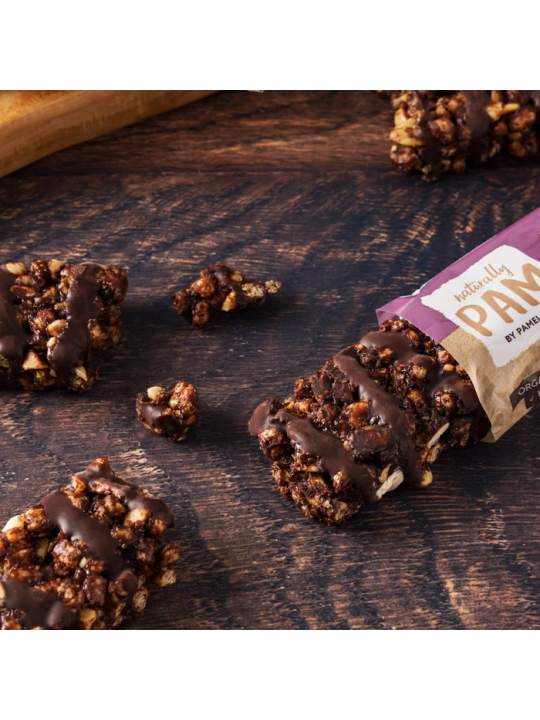 Traškus šokoladinis baltyminis batonėlis Naturally Pam Crunchy Protein Bar