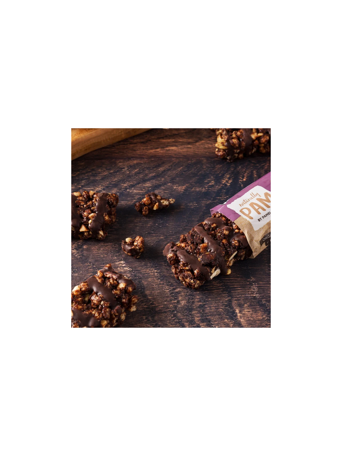 Traškus šokoladinis baltyminis batonėlis Naturally Pam Crunchy Protein Bar