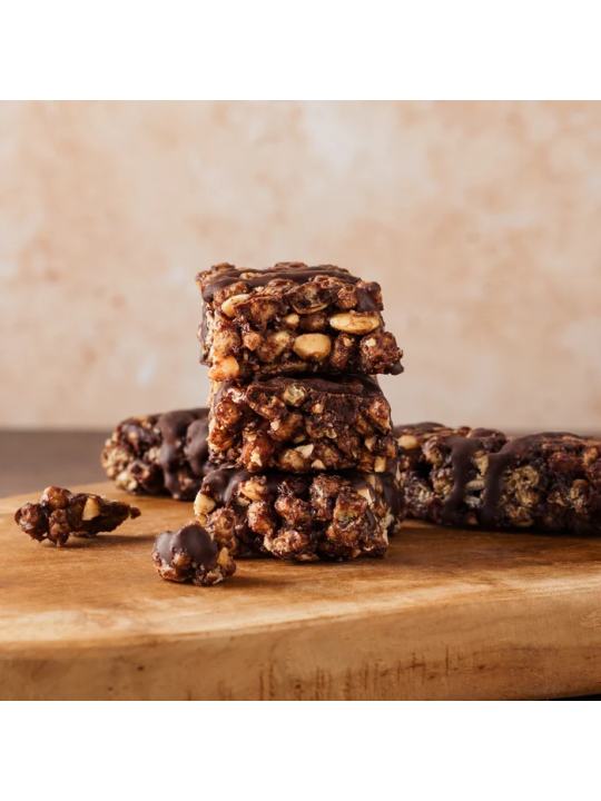 Traškus šokoladinis baltyminis batonėlis Naturally Pam Crunchy Protein Bar