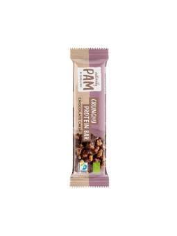 Traškus šokoladinis baltyminis batonėlis Naturally Pam Crunchy Protein Bar